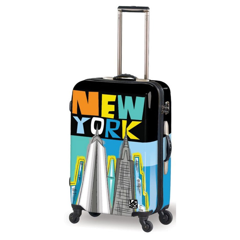 Mia Toro Lebo Destination Usa Hardside Spinner Carry On