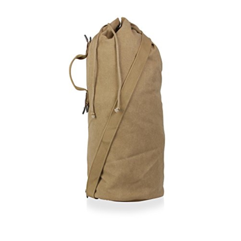 Parson Gray Cavalry Duffel Bag Color: Sand, Size: Small
