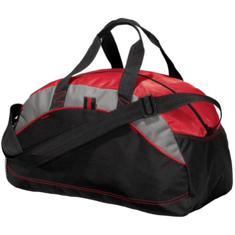 Port & Company - Improved Small Contrast Duffel, Red