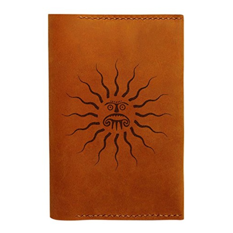 Sun Tattoo Handmade Genuine Leather Passport Holder Case Hlt_01