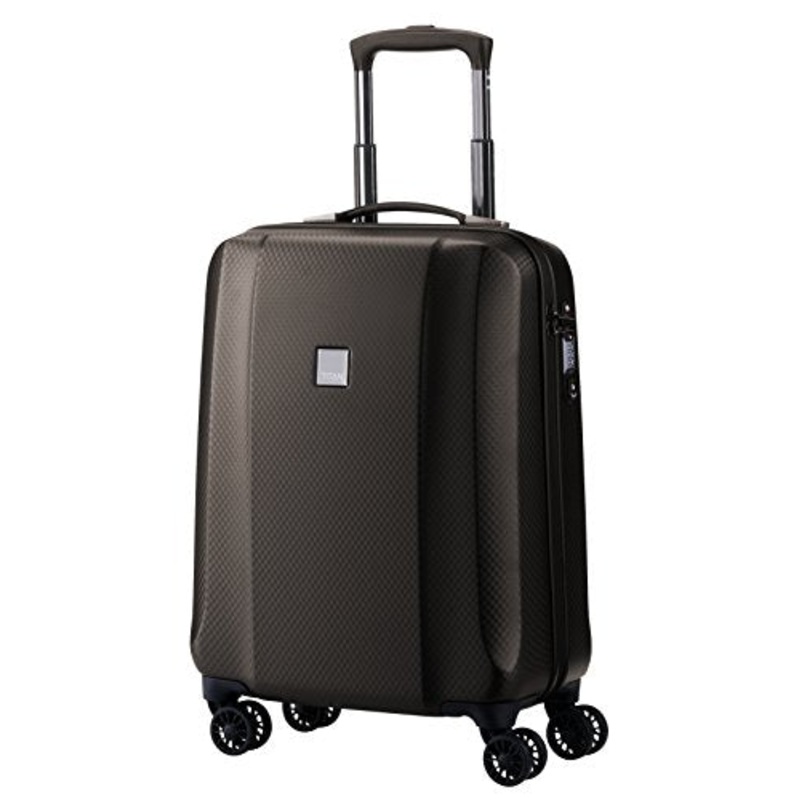 Titan Xenon Deluxe 100% Polycarbonate International Carry On 21" Luxury Spinner (Brown)