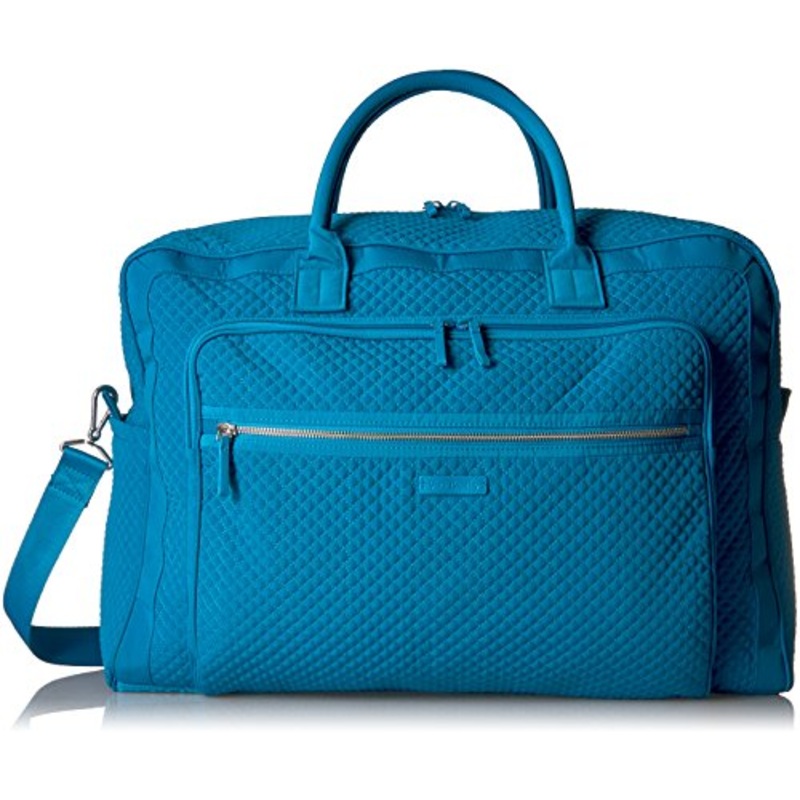Vera Bradley Women'S Iconic Grand Weekender Travel Bag Vera, Bahama Bay, One Size