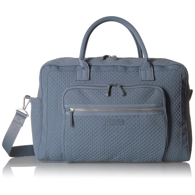 Vera Bradley Women's Microfiber Weekender, Charcoal