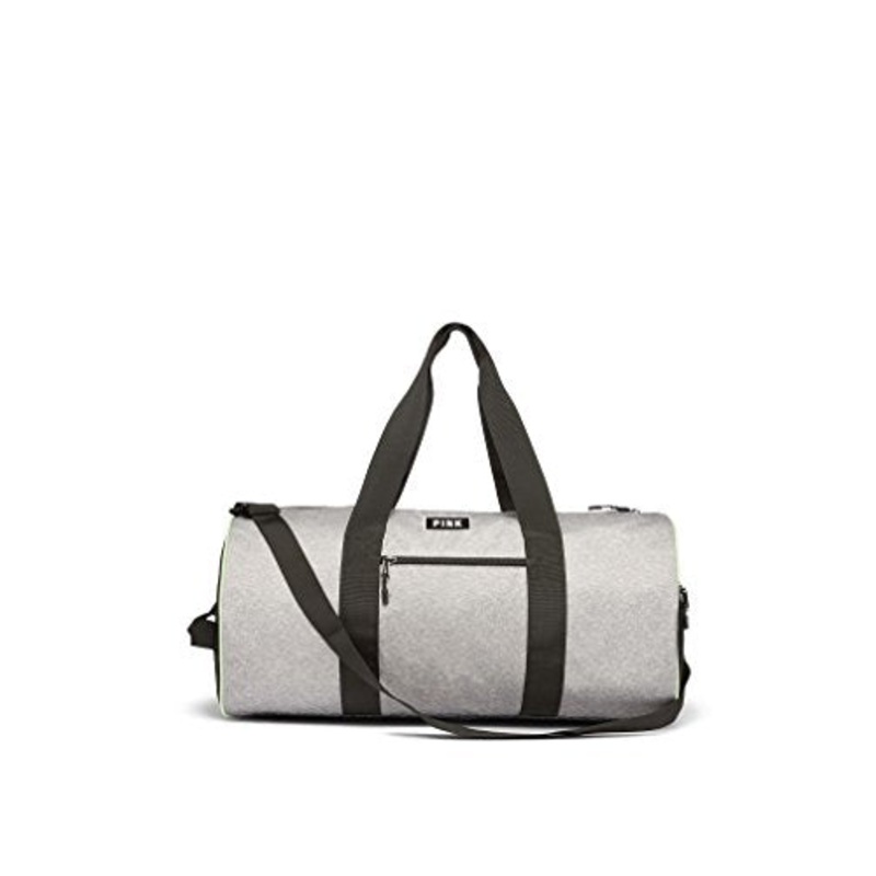 Victoria'S Secret Pink Grey Marl Weekender Gym Duffle Bag