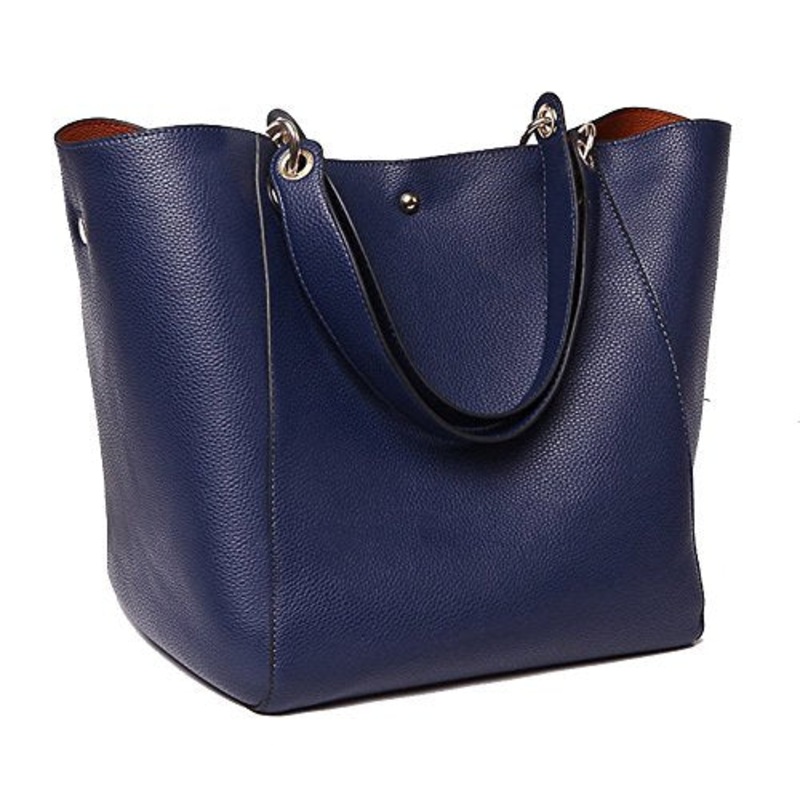 Yaagle Pu Leather Large Totes Shoulder Bag With Removable Inside Hand Bag For Women Girls