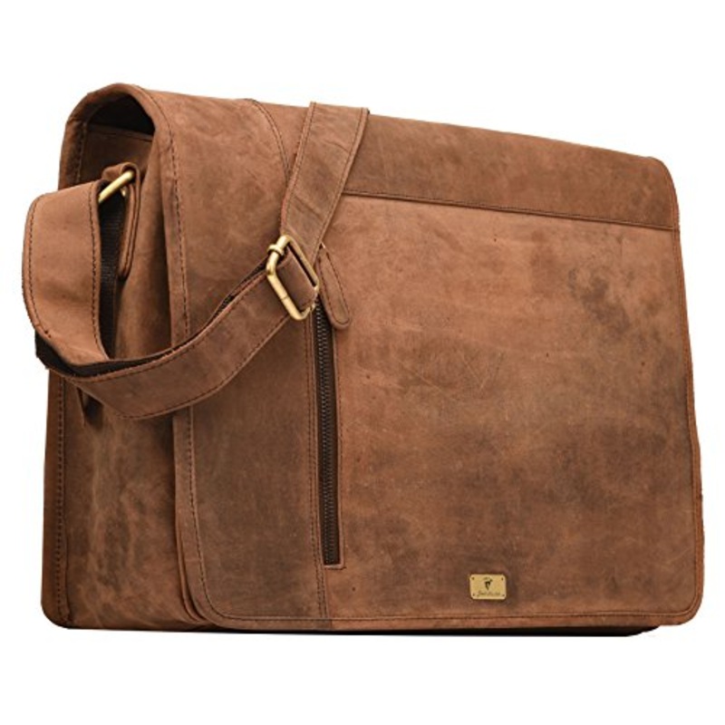 Dh Valley Genuine Buffalo Leather Messenger Bag In Vintage Style Shoulder Travel Bag Laptop Bag