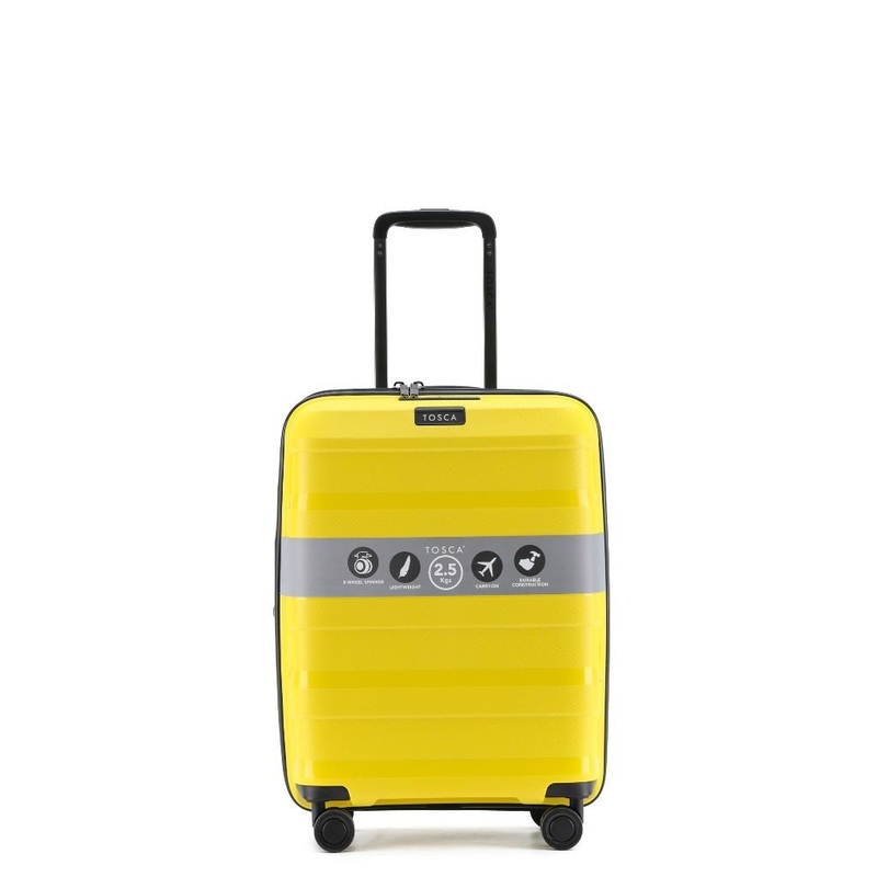 Tosca Comet Carry On 55cm Hardsided Suitcase - Yellow