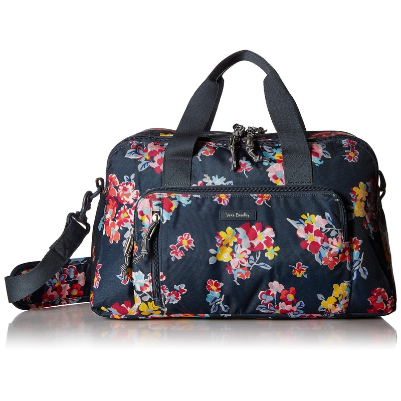 Vera Bradley Lighten Up Compact Weekender, Tossed Posies