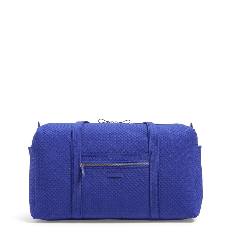 Vera Bradley Microfiber Large Travel Duffel, Gage Blue