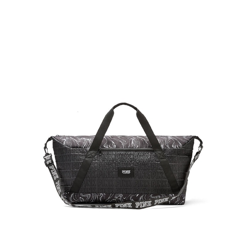 Victoria's Secret PINK Marble Weekender Duffle Bag Oversized Travel New