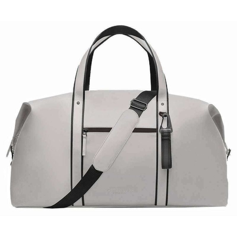 Gaston Luga Splash Weekender Duffel Bag - Taupe Grey
