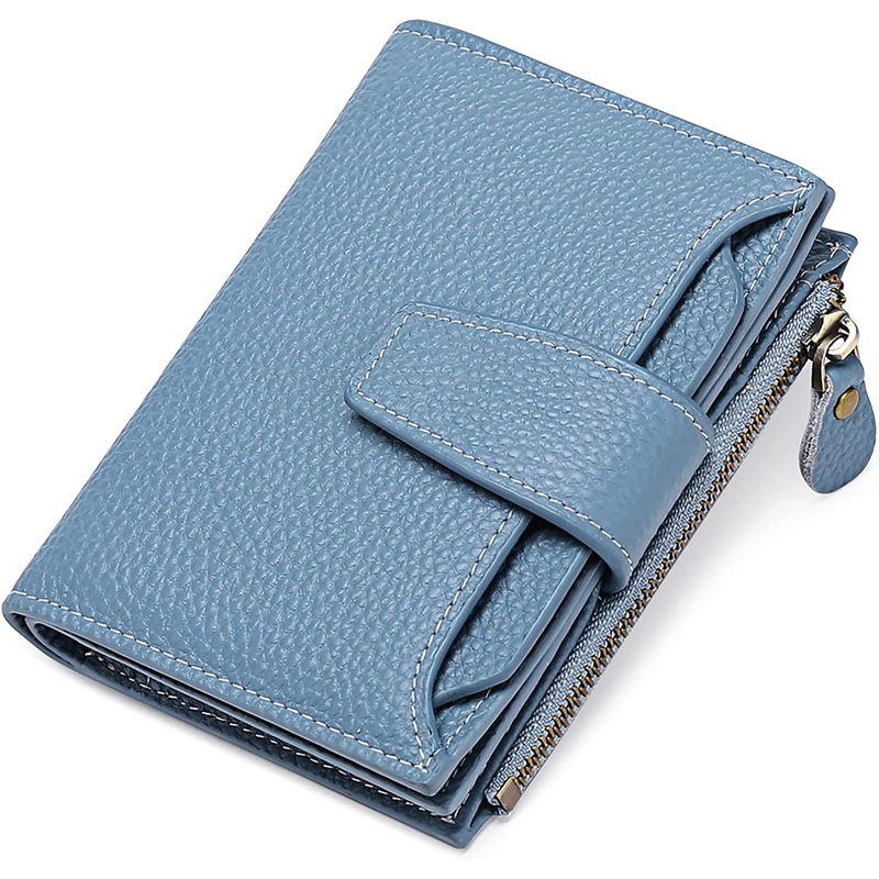Genuine Leather Bifold Small Wallet for Women