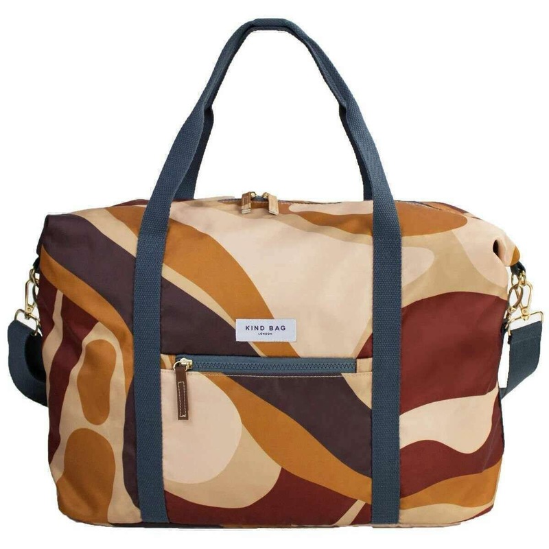 Kind Bag London Weekender Bag - Abstract Caramel Brown