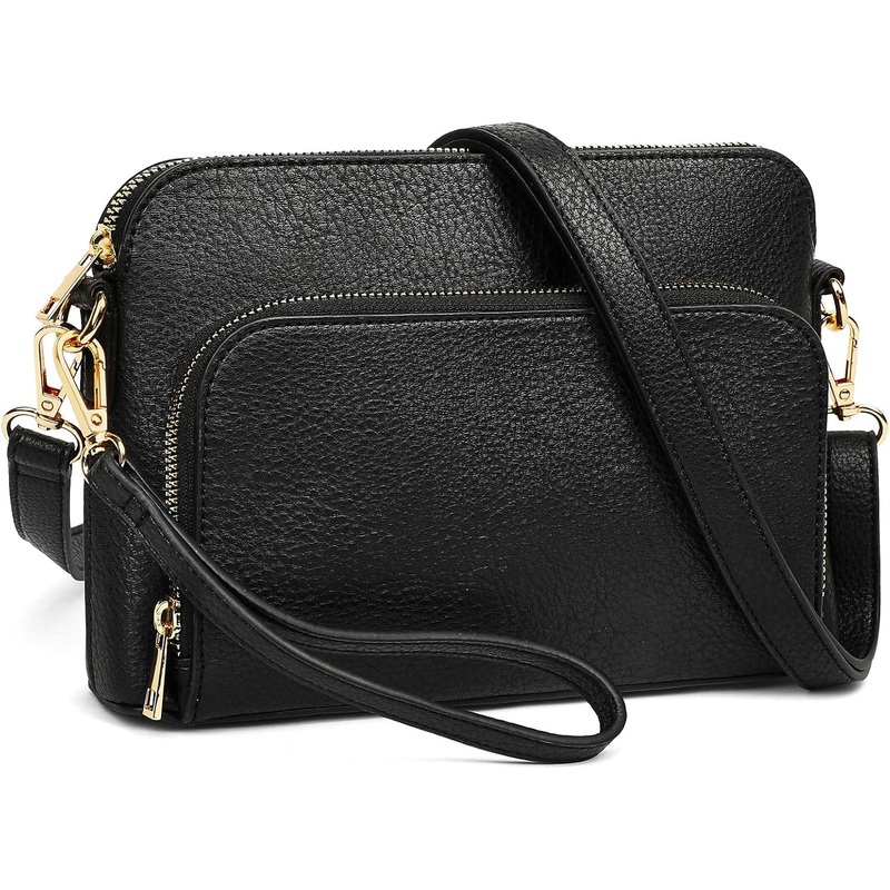 Marvolia Crossbody Bag for Women - PU Leather Shoulder Bag Trendy Small Crossbody Purse Bag for Travel Work Party