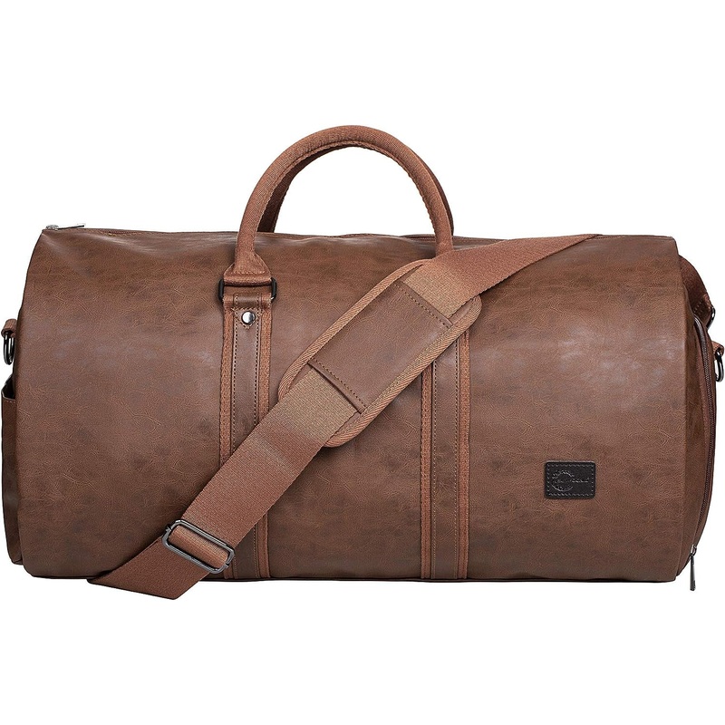 Seyfocnia Convertible Travel Garment Bag,Carry on Garment Duffel Bag for Men Women - 2 in 1 Hanging Suitcase Suit Business Travel Bag