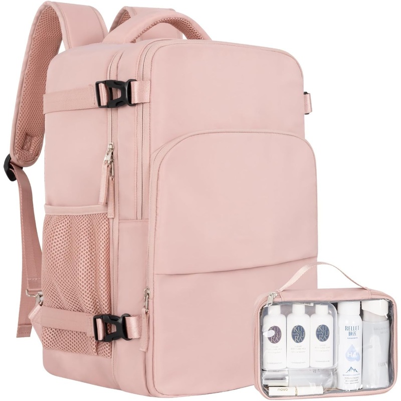 26L Carry On Travel Backpack with Toiletry Bag, 16-inch Laptop Backpack, College Bookbag