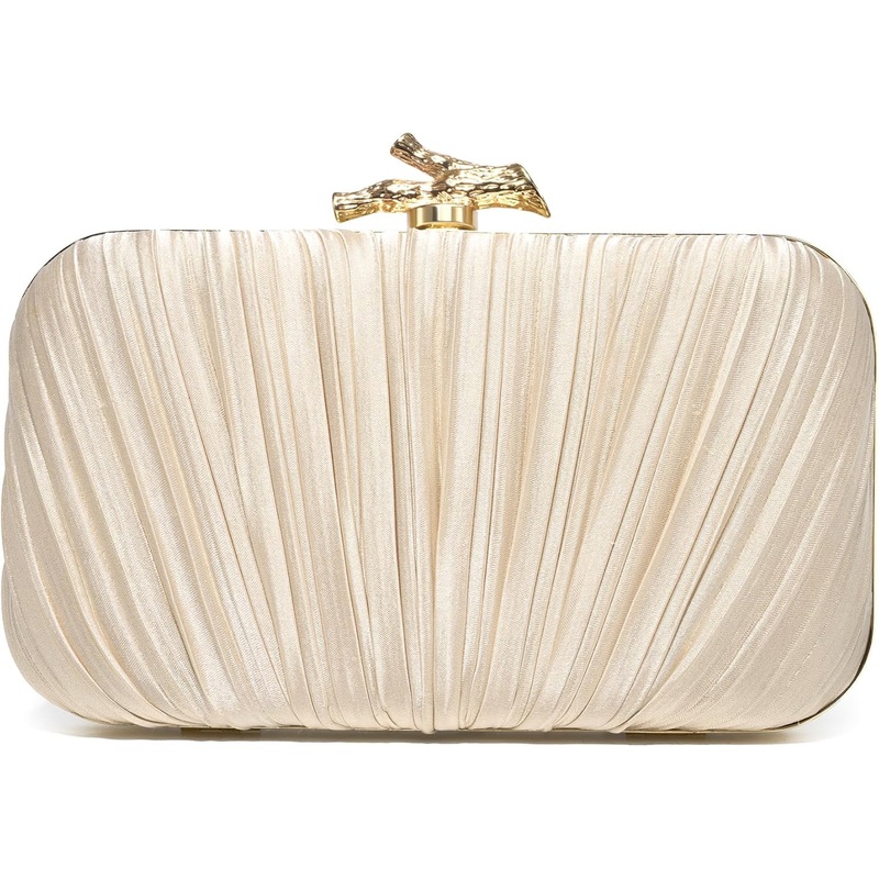 Clutch Purses for Women Evening/Wedding Chic Woven Bag Formal PU Leather Purse Designer Handbags for Women