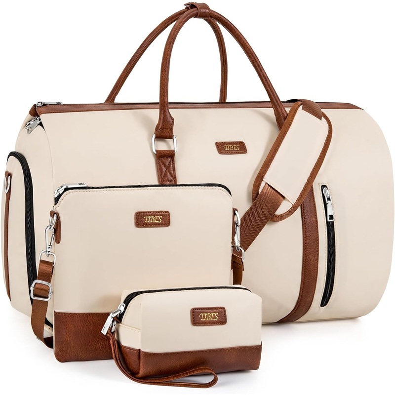 Convertible Garment Duffel Bag for Travel - Carry On Garment Bags With Toiletry Bag