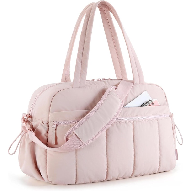 Gym Bag for Women, Duffle Bag for Travel with Wet Pocket & Trolley Sleeve