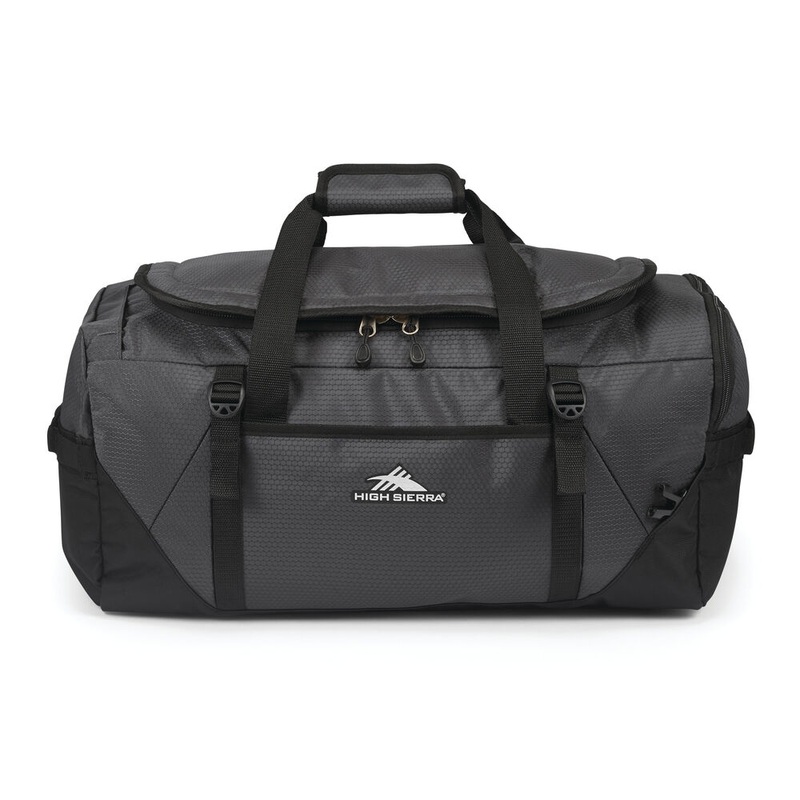 High Sierra Fairlead Travel Duffel/Backpack - Black/Gray