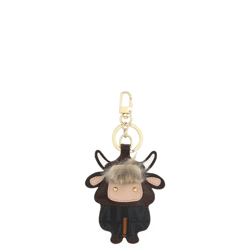 Monogram Franzy Leather Bag Hanging - Black