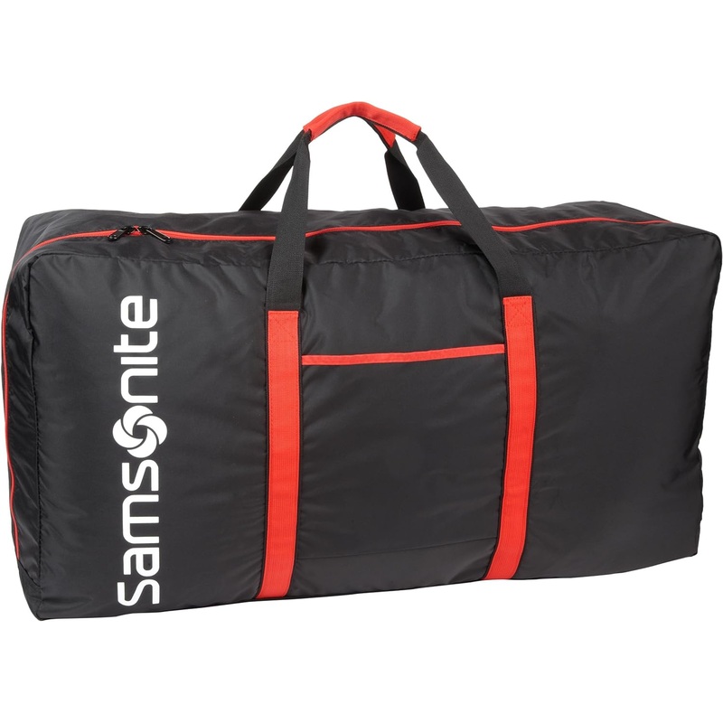 Samsonite Foldable Tote-A-Ton Duffel - Black/Red