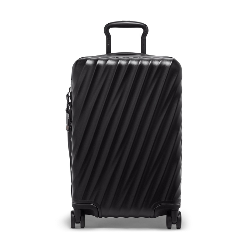 TUMI 19 Degree International Carry On Expandable 4 Wheeled Packing Case -  Black Textured