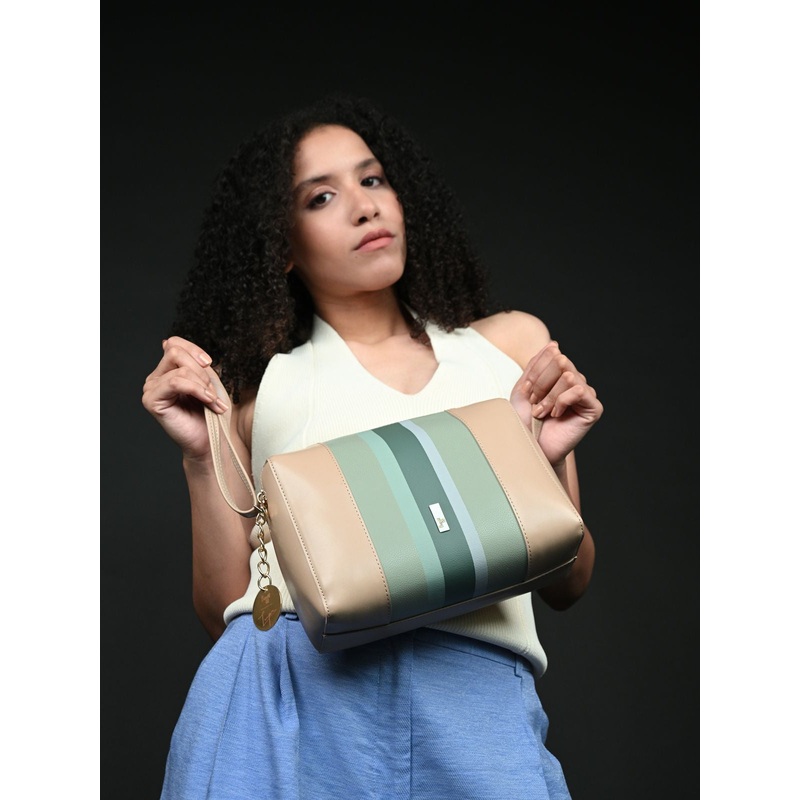 Khaas Beige Small Duffel Sling Bag