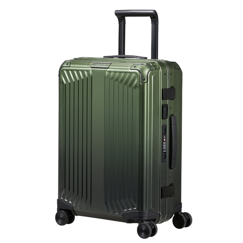 Samsonite - Lite Box ALU 55cm Small 4 Wheel Hard Suitcase - Gradient Green