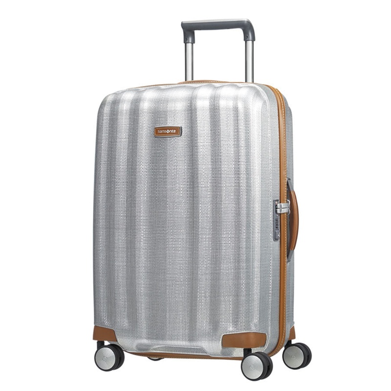 Samsonite - Lite Cube Deluxe 68cm Medium 4 Wheel Hard Suitcase - Aluminium