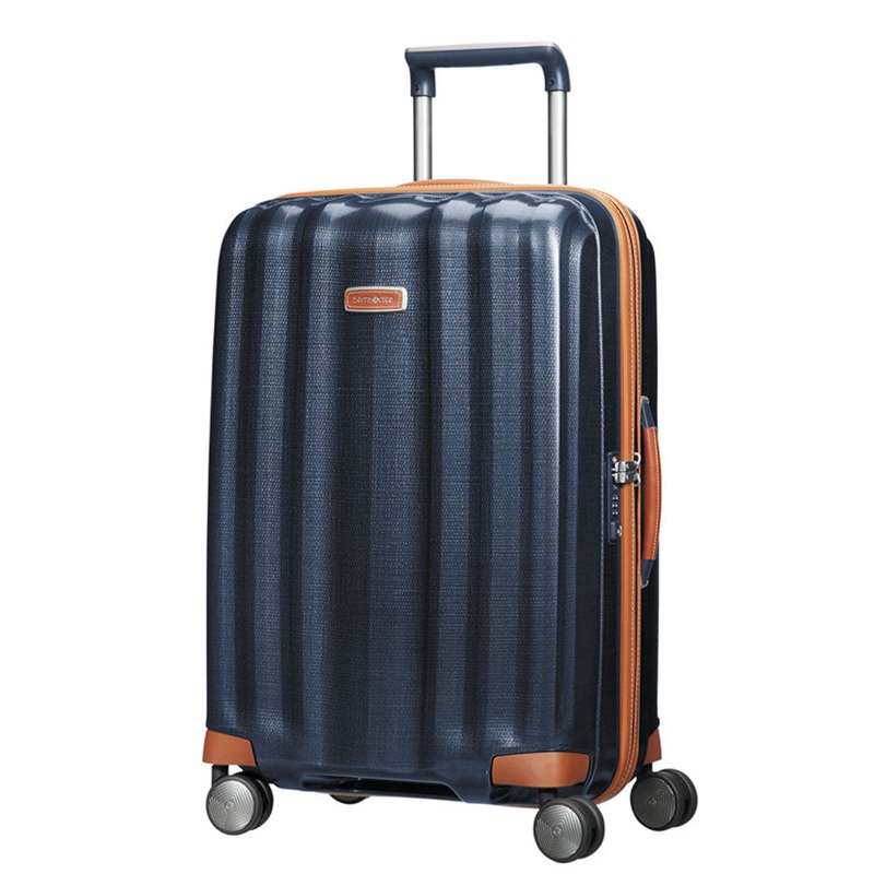 Samsonite - Lite Cube Deluxe 68cm Medium 4 Wheel Hard Suitcase - Midnight Blue