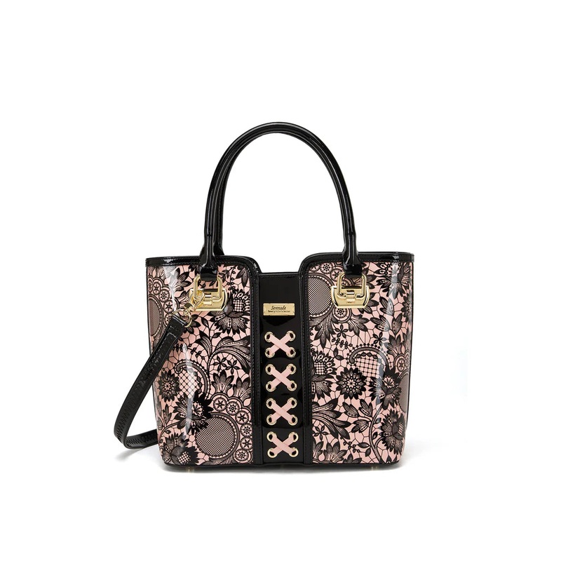 Serenade - SF32-0292 CORSETTE MED GRIP HANDLE LEATHER BAG
