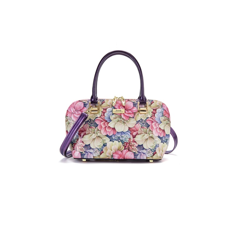 Serenade - SN57-9387 Angelique Small Grip Handle Leather Bag