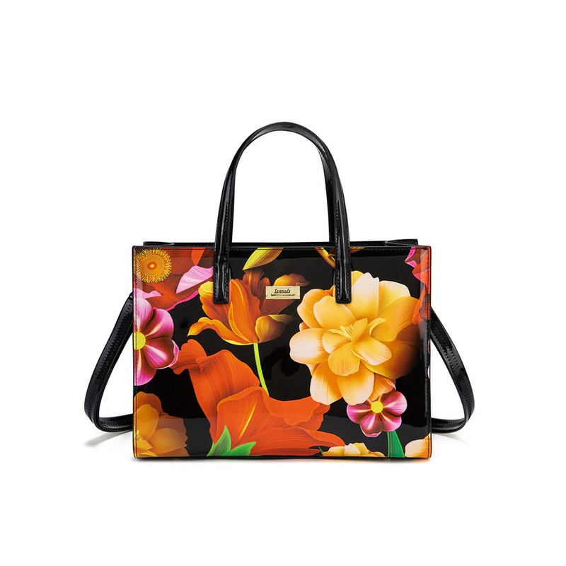 Serenade - SN99-0821 Cordelia Patent Grap leather bag