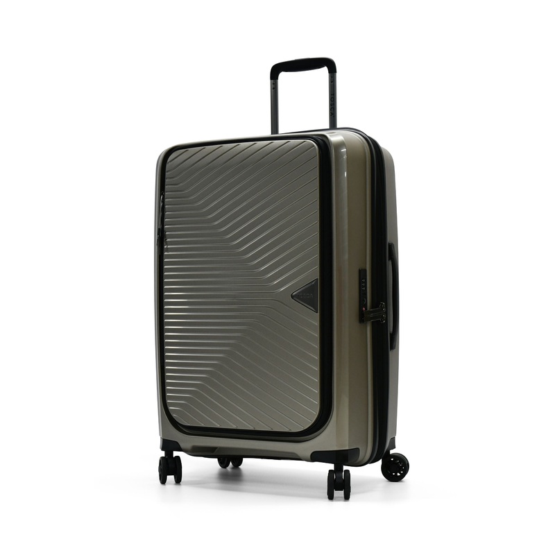 Tosca - Space X 25in Medium dual opening Suitcase - Champagne