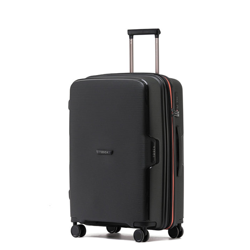 Tosca - TCA510 Bel-Air 25in Medium Spinner hard suitcase - Black/Orange