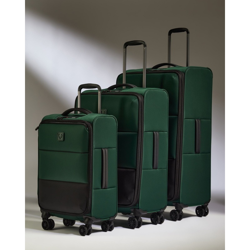 Lightest Suitcase Set in Antler Green - Soft Stripe 2.0