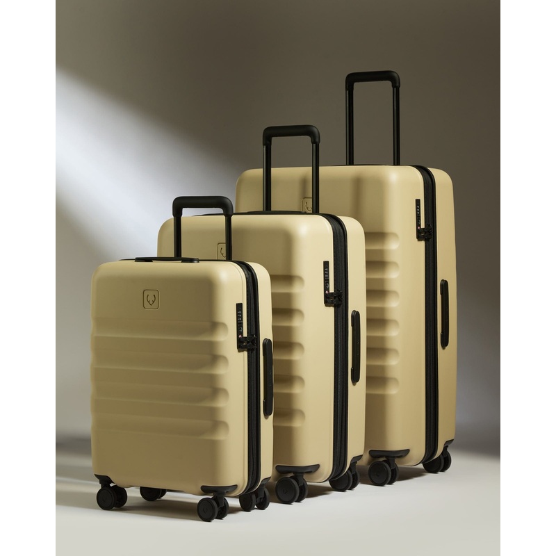 Suitcase Set in Dune Yellow - Icon Stripe