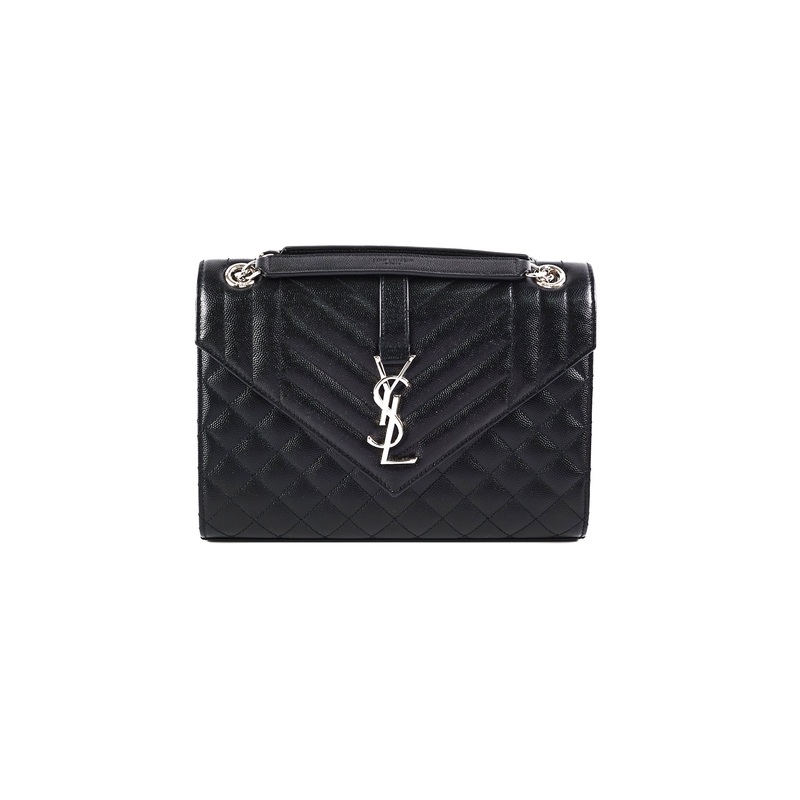 Saint Laurent Medium Black Envelope Shoulder Bag