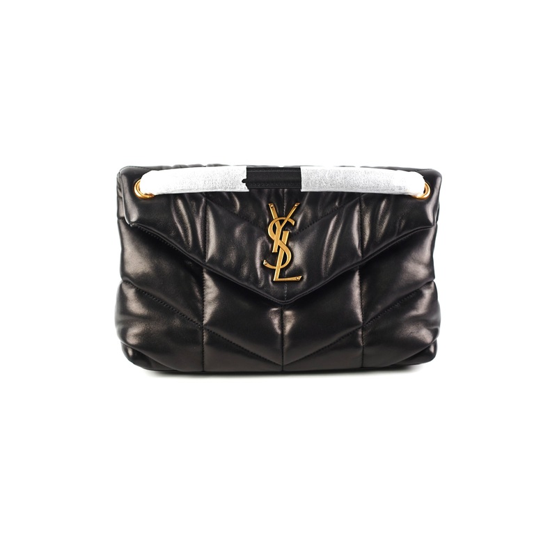 Saint Laurent Puffer Small Black Shoulder Bag