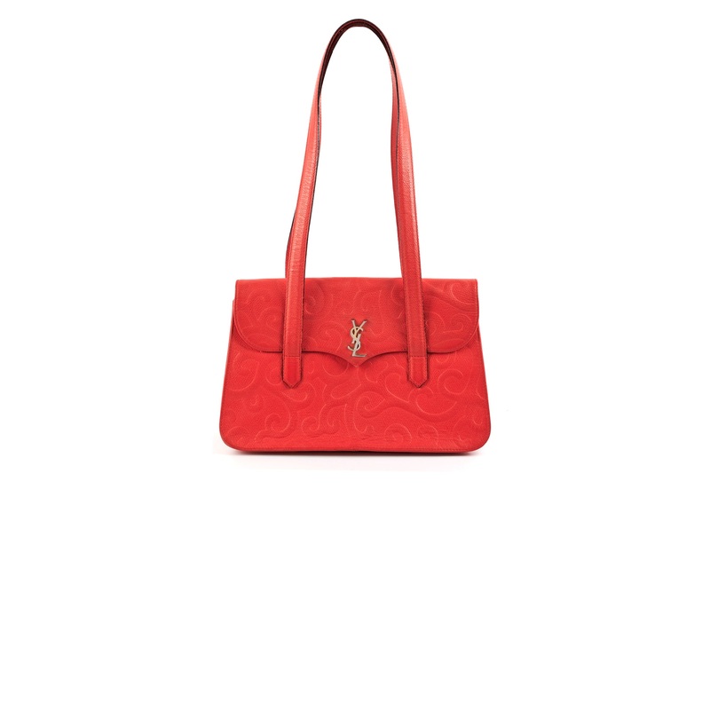 Saint Laurent Vintage Red Shoulder Bag