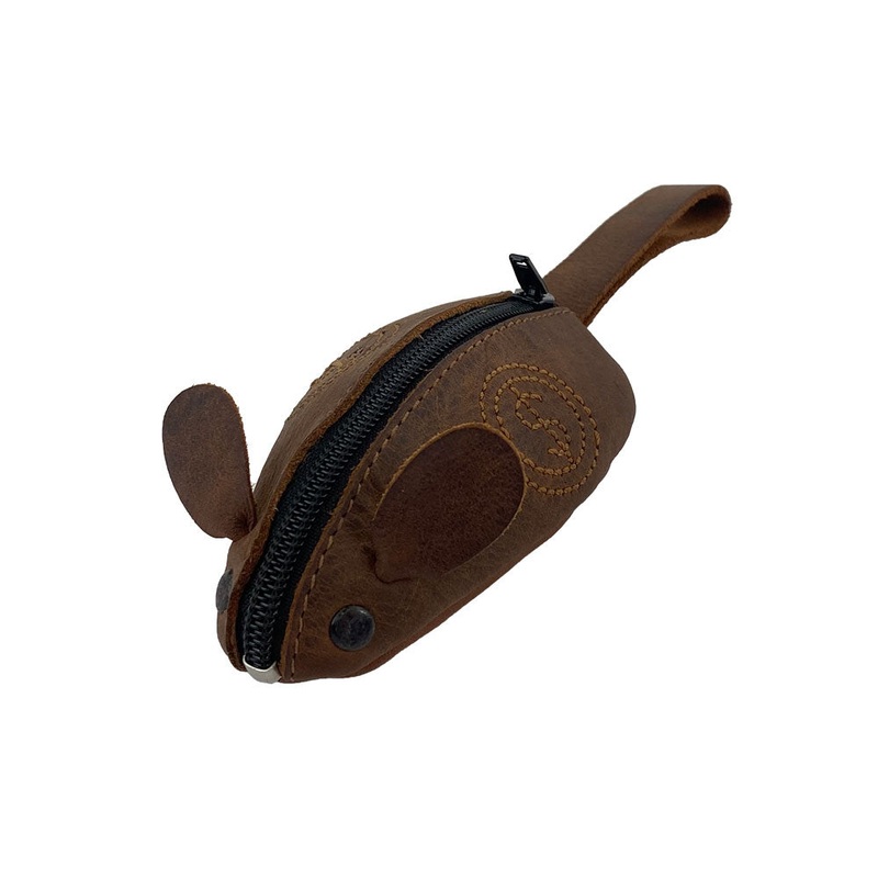 Mouse Coin Pouch Stitched Designs