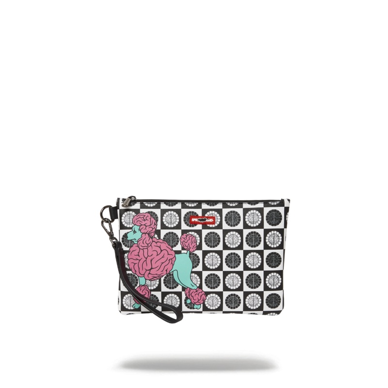 POODLE CHECK RON ENGLISH COLLAB POUCHETTE
