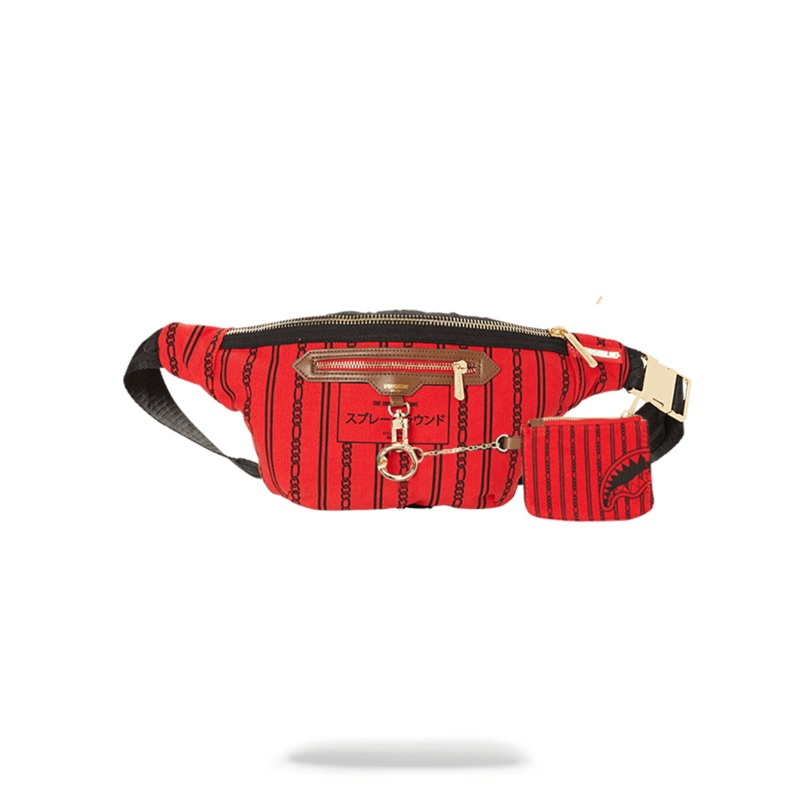 REVERSE SHARKS IN PARIS CROSSBODY (RED)
