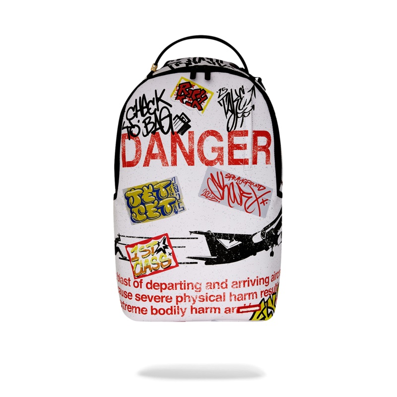 JETBLAST SIGN ON THE RUNWAY BACKPACK