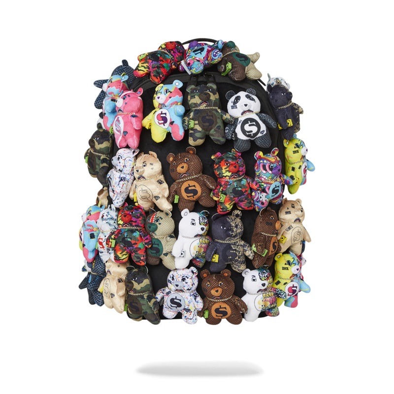 PACK OF BEARS REAL PLUSH BEARS RUNWAY PIECE BACKPACK - SUPER EXCLUSIVE
