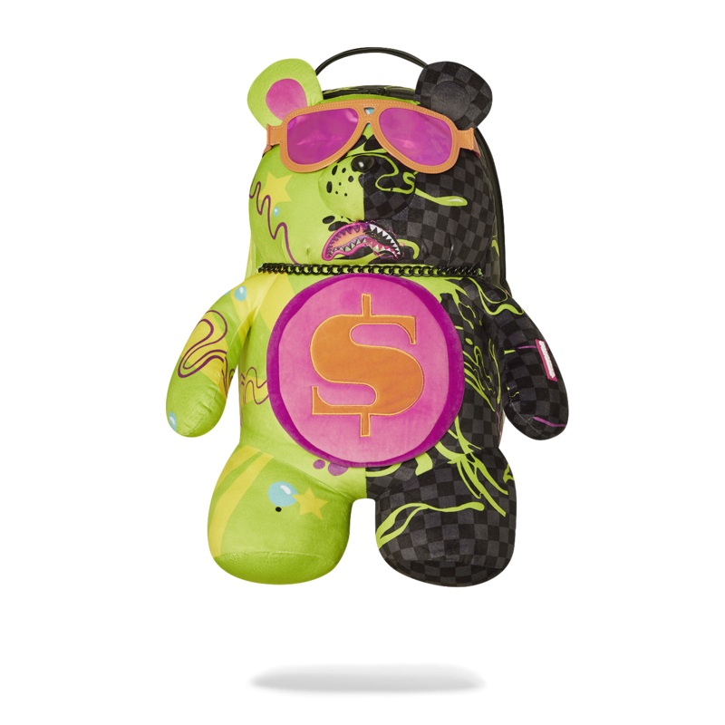SLIME DIME MONEYBEAR TEDDYBEAR ON BACKPACK