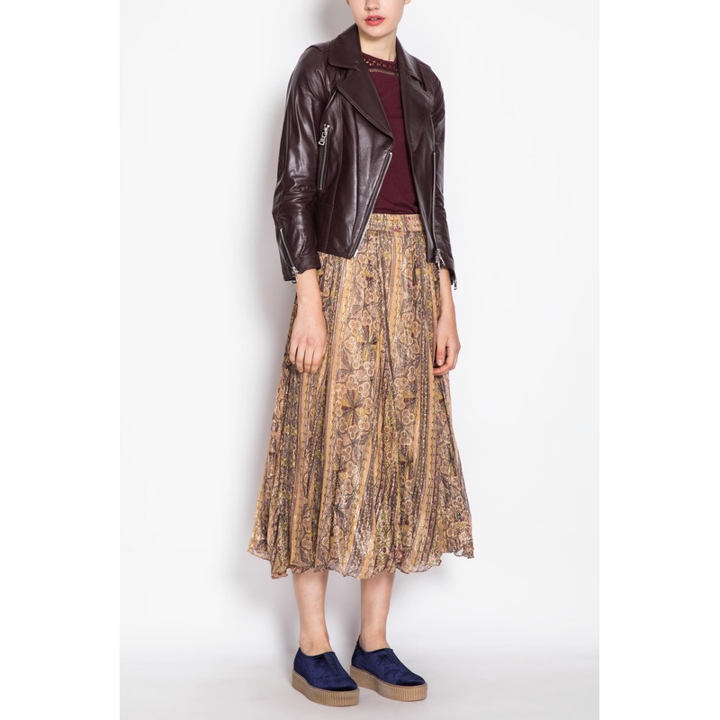 Design Double-breasted Lamb Leather Jacket