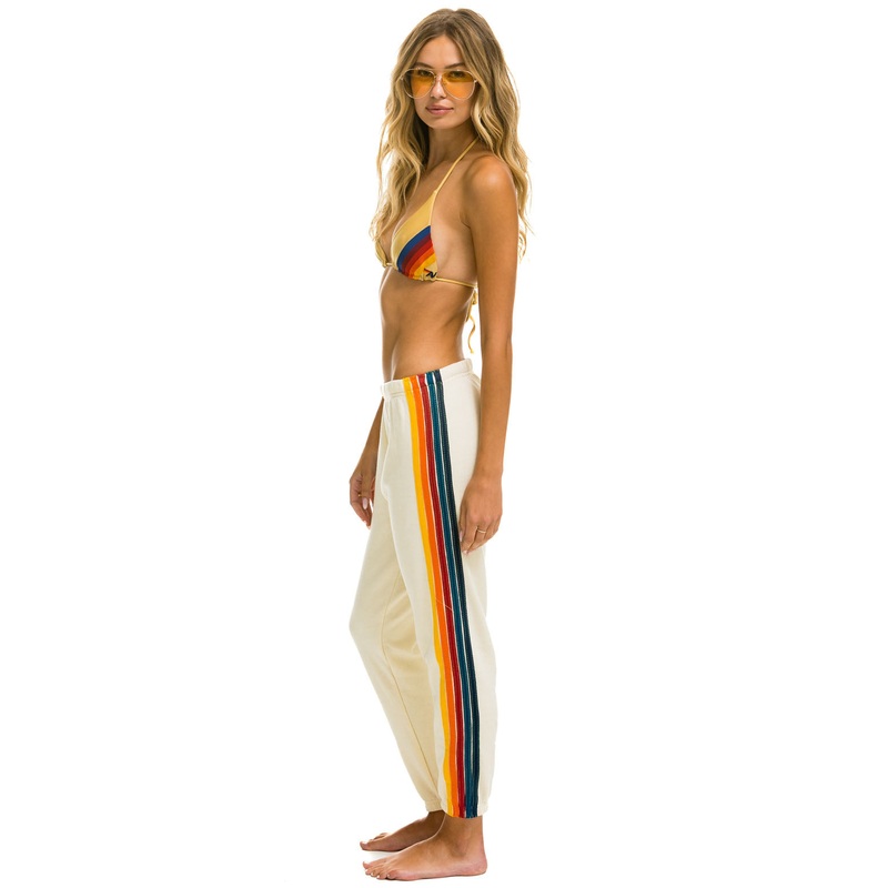 Pants 5 Stripe Sweat Wsprs5 Vintage-White