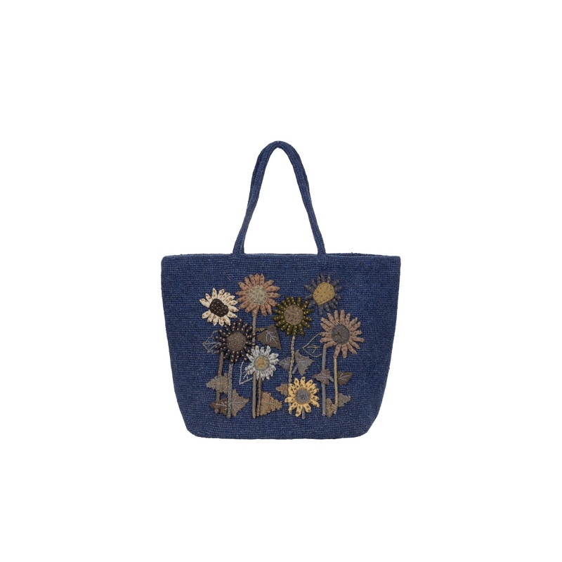 SOPHIE DIGARD Wool Sun Flower Garden Cluth Bags
